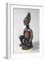 Yoruba Statue of a Seated Chief, Nigeria, 17th-20th Century (Wood)-African-Framed Giclee Print