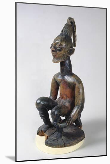 Yoruba Statue of a Seated Chief, Nigeria, 17th-20th Century (Wood)-African-Mounted Giclee Print