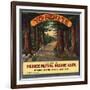 Yosemite Brand - Ivanhoe, California - Citrus Crate Label-Lantern Press-Framed Art Print