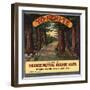 Yosemite Brand - Ivanhoe, California - Citrus Crate Label-Lantern Press-Framed Art Print