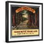 Yosemite Brand - Ivanhoe, California - Citrus Crate Label-Lantern Press-Framed Art Print