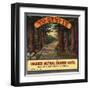 Yosemite Brand - Ivanhoe, California - Citrus Crate Label-Lantern Press-Framed Art Print