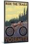 Yosemite, California - Ride the Trails, c.2008-Lantern Press-Mounted Art Print