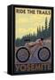 Yosemite, California - Ride the Trails, c.2008-Lantern Press-Framed Stretched Canvas