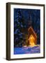 Yosemite chapel in winter, Yosemite National Park, California, USA-Russ Bishop-Framed Photographic Print