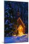 Yosemite chapel in winter, Yosemite National Park, California, USA-Russ Bishop-Mounted Photographic Print