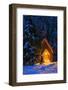 Yosemite chapel in winter, Yosemite National Park, California, USA-Russ Bishop-Framed Photographic Print