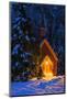 Yosemite chapel in winter, Yosemite National Park, California, USA-Russ Bishop-Mounted Photographic Print
