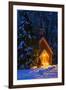 Yosemite chapel in winter, Yosemite National Park, California, USA-Russ Bishop-Framed Photographic Print