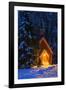 Yosemite chapel in winter, Yosemite National Park, California, USA-Russ Bishop-Framed Photographic Print