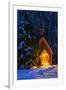 Yosemite chapel in winter, Yosemite National Park, California, USA-Russ Bishop-Framed Premium Photographic Print