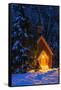 Yosemite chapel in winter, Yosemite National Park, California, USA-Russ Bishop-Framed Stretched Canvas