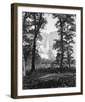 Yosemite Falls 2630 ft., Yosemite-Carleton E Watkins-Framed Giclee Print