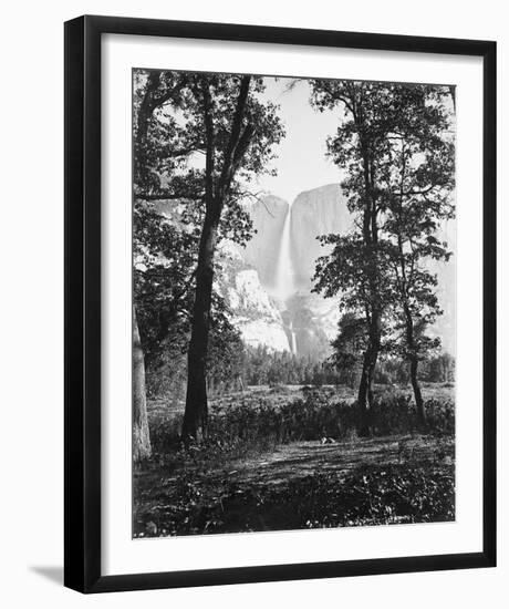 Yosemite Falls 2630 ft., Yosemite-Carleton E Watkins-Framed Giclee Print