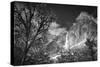 Yosemite Falls after a winter storm, Yosemite National Park, California, USA-Russ Bishop-Stretched Canvas