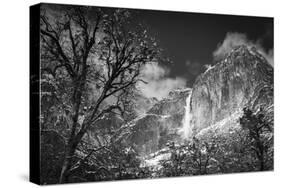 Yosemite Falls after a winter storm, Yosemite National Park, California, USA-Russ Bishop-Stretched Canvas