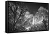 Yosemite Falls after a winter storm, Yosemite National Park, California, USA-Russ Bishop-Framed Stretched Canvas