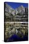 Yosemite Falls and Reflection in Merced River-Doug Meek-Stretched Canvas