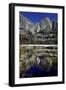 Yosemite Falls and Reflection in Merced River-Doug Meek-Framed Premium Photographic Print