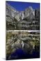 Yosemite Falls and Reflection in Merced River-Doug Meek-Mounted Photographic Print