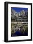 Yosemite Falls and Reflection in Merced River-Doug Meek-Framed Photographic Print