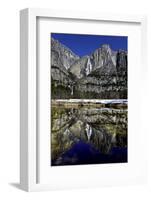 Yosemite Falls and Reflection in Merced River-Doug Meek-Framed Photographic Print