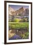 Yosemite Falls and Spring Reflection-Vincent James-Framed Premium Photographic Print