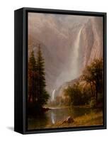 Yosemite Falls, C.1865-70 (Oil on Canvas)-Albert Bierstadt-Framed Stretched Canvas