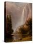 Yosemite Falls, C.1865-70 (Oil on Canvas)-Albert Bierstadt-Stretched Canvas