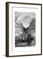 Yosemite Falls, California, 19th Century-Paul Huet-Framed Giclee Print