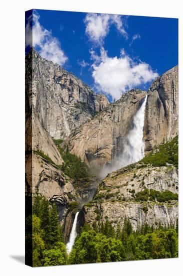 Yosemite Falls, California, Usa-Russ Bishop-Stretched Canvas