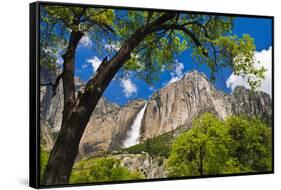 Yosemite Falls, California, Usa-Russ Bishop-Framed Stretched Canvas