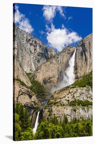 Yosemite Falls, California, Usa-Russ Bishop-Stretched Canvas