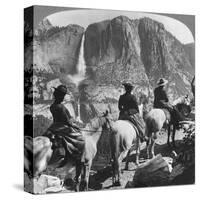 Yosemite Falls, from Glacier Point Trail, Yosemite Valley, California, USA, 1901-Underwood & Underwood-Stretched Canvas