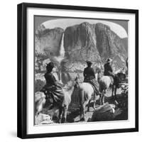 Yosemite Falls, from Glacier Point Trail, Yosemite Valley, California, USA, 1901-Underwood & Underwood-Framed Giclee Print