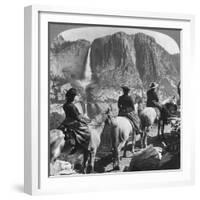 Yosemite Falls, from Glacier Point Trail, Yosemite Valley, California, USA, 1901-Underwood & Underwood-Framed Giclee Print