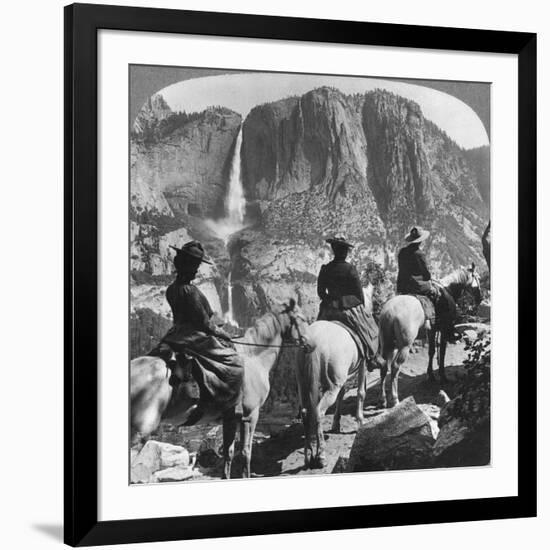 Yosemite Falls, from Glacier Point Trail, Yosemite Valley, California, USA, 1901-Underwood & Underwood-Framed Giclee Print