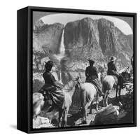 Yosemite Falls, from Glacier Point Trail, Yosemite Valley, California, USA, 1901-Underwood & Underwood-Framed Stretched Canvas