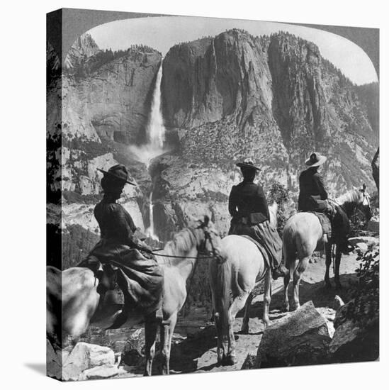 Yosemite Falls, from Glacier Point Trail, Yosemite Valley, California, USA, 1901-Underwood & Underwood-Stretched Canvas