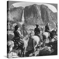 Yosemite Falls, from Glacier Point Trail, Yosemite Valley, California, USA, 1901-Underwood & Underwood-Stretched Canvas