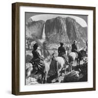 Yosemite Falls, from Glacier Point Trail, Yosemite Valley, California, USA, 1901-Underwood & Underwood-Framed Giclee Print