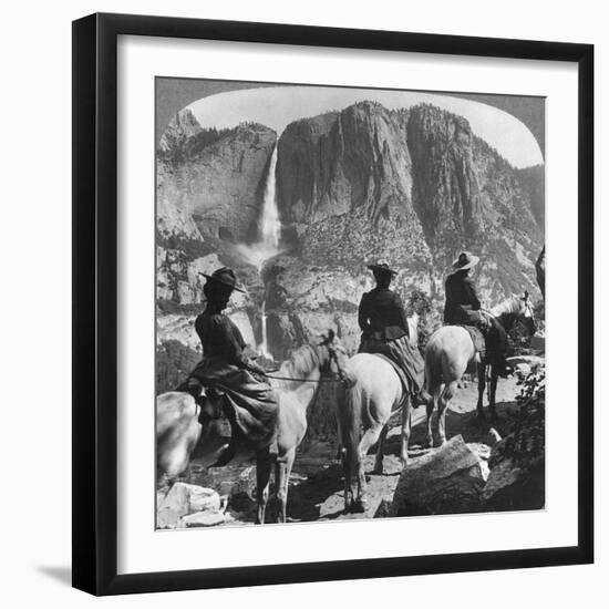 Yosemite Falls, from Glacier Point Trail, Yosemite Valley, California, USA, 1901-Underwood & Underwood-Framed Giclee Print