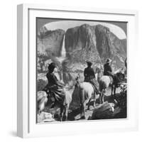 Yosemite Falls, from Glacier Point Trail, Yosemite Valley, California, USA, 1901-Underwood & Underwood-Framed Giclee Print