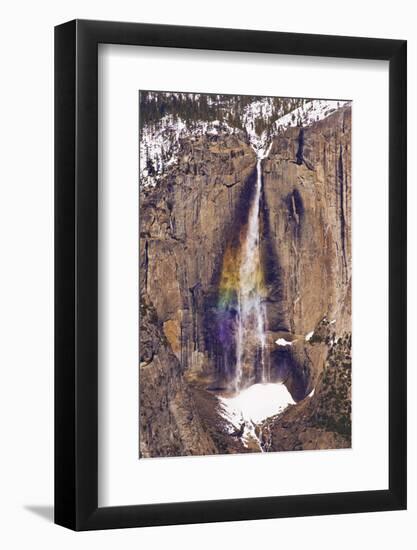 Yosemite Falls from Taft Point in winter, Yosemite National Park, California, USA-Russ Bishop-Framed Photographic Print