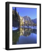 Yosemite Falls Reflected in Merced River, Yosemite National Park, California, Usa-Jamie & Judy Wild-Framed Photographic Print