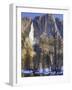 Yosemite Falls Reflected in Merced River, Yosemite National Park, California, Usa-Jamie & Judy Wild-Framed Photographic Print