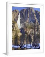 Yosemite Falls Reflected in Merced River, Yosemite National Park, California, Usa-Jamie & Judy Wild-Framed Photographic Print