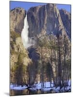 Yosemite Falls Reflected in Merced River, Yosemite National Park, California, Usa-Jamie & Judy Wild-Mounted Photographic Print