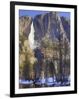 Yosemite Falls Reflected in Merced River, Yosemite National Park, California, Usa-Jamie & Judy Wild-Framed Photographic Print