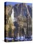 Yosemite Falls Reflected in Merced River, Yosemite National Park, California, Usa-Jamie & Judy Wild-Stretched Canvas